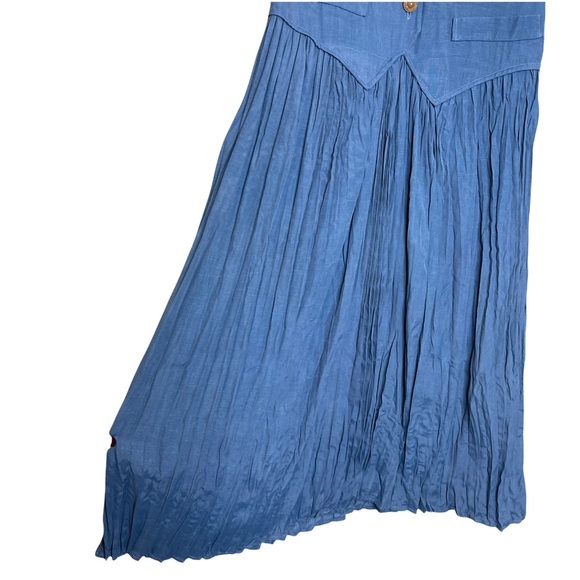 MOLLY MALLOY Vintage Layered Lace Top Vest Pleated Skirt MIDI GrannyCore Dress - Picture 8 of 14